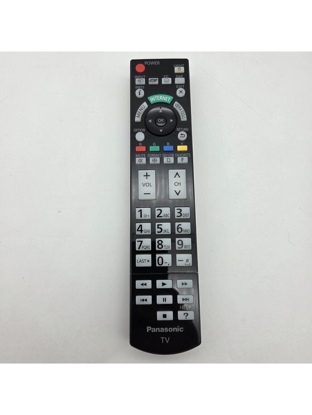 Genuine Panasonic N2QAYB000703 Remote OEM for TC-P60ST50 TC-P55GT50 Plasma TV